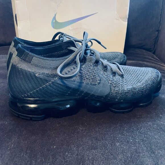 Nike Womens Air VaporMax 'Midnight Fog'  Black 6 US 36.5 EUR 3.5 UK 849557-009 - Picture 14 of 15